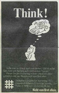 Werbenazeige für den Kirchentag 1973 in Düsseldorf