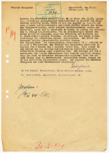Kriegsschadensmeldung von Pfarrer Klingbeil, 10.11.1944, 4KG 005, Nr.413