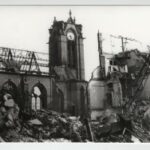 Zerstörung von Kirchengebäuden in Düsseldorf in den Bombennächten am 12.6.1943 und 2.11.1944