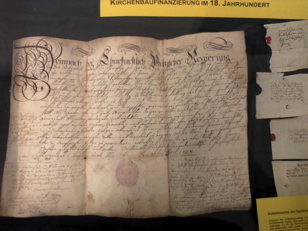 Das Kollektenprivileg für die reformierte Gemeinde Münster bei Bingen vom 30. April 1748