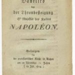 Eine Orgie an Ausrufezeichen: Das Danklied der Evangelischen zu Aachen an Kaiser Napoleon aus dem Jahr 1804