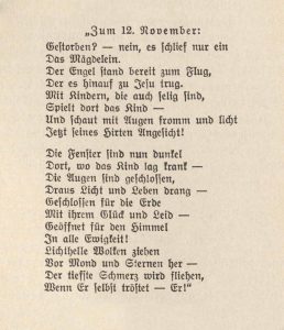 Gedicht von Pfarrer Samuel Keller, aus Bestand: AEKR Archivbibliothek, BK3002