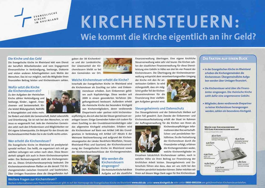 Kirchensteuerkampagne, 2014, aus Bestand: AEKR Düsseldorf 8SL 049 (Plakatsammlung), 1468;