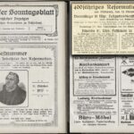 Reformationsjubiläum 1917:  Ankündigung von Festgottesdiensten