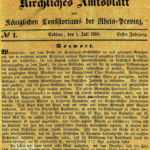 Kirchliches Amtsblatt der Rheinprovinz 1860-1948 online